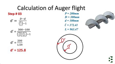 screw conveyor power design calculation|screw flight layout calculator.